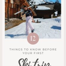 Things To Know Before Your First Ski Trip Pinterest cover