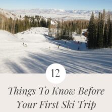 Things To Know Before Your First Ski Trip PInterest Cover