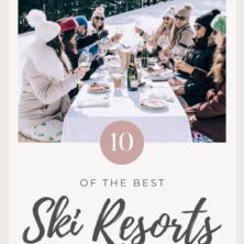 top 10 ski resorts for female travellers pinterest cover