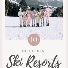 top 10 ski resorts for female travellers pinterest cover