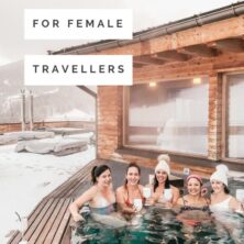 top 10 ski resorts for female travellers pinterest cover