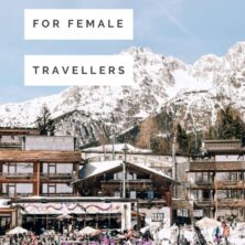 top 10 ski resorts for female travellers pinterest cover