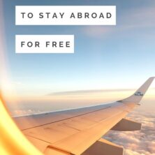 8 ways to stay abroad for free!