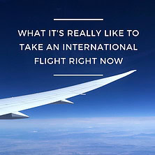 What It's Really Like To Fly Internationally Right Now Pinterest Cover